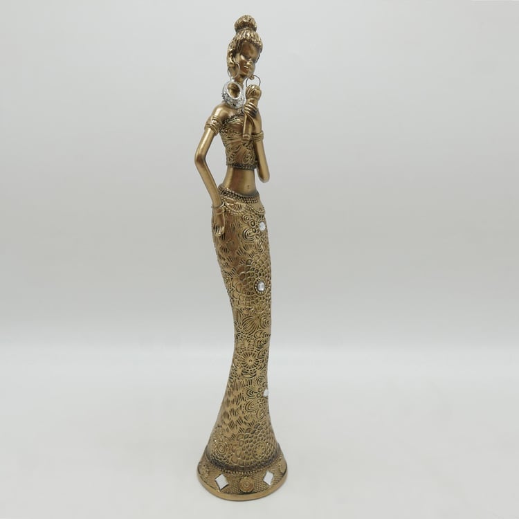 Corsica Polyresin African Musician Figurine