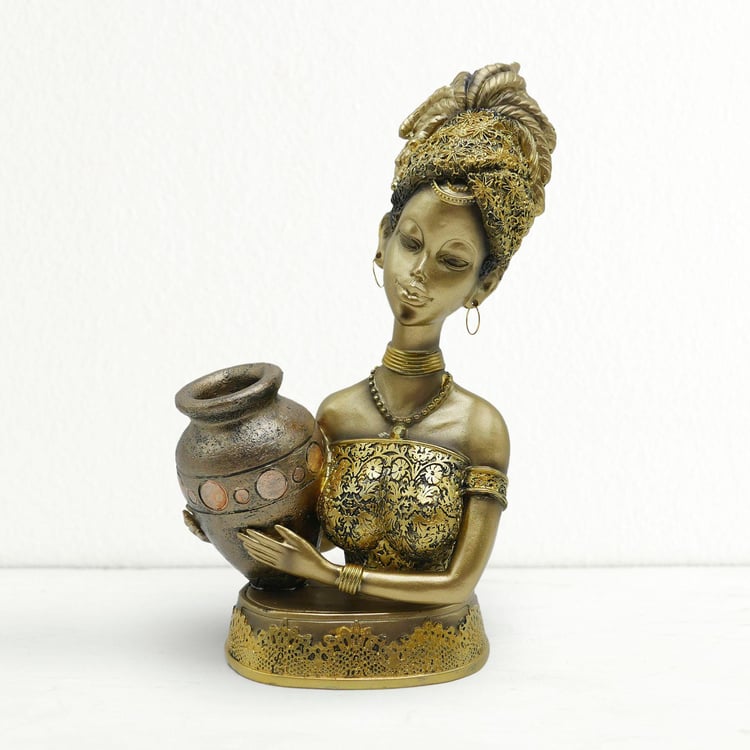 Corsica Polyresin African Figurine