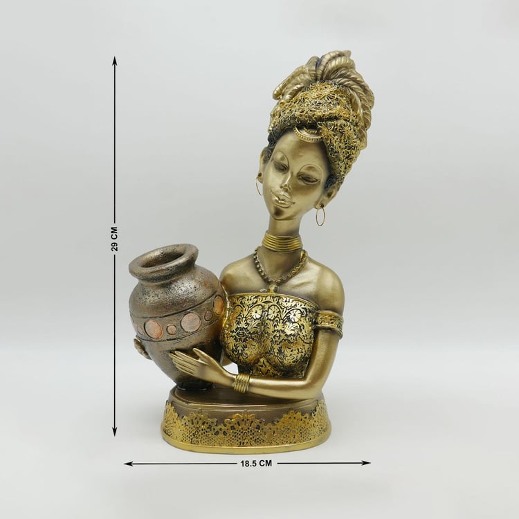 Corsica Polyresin African Figurine