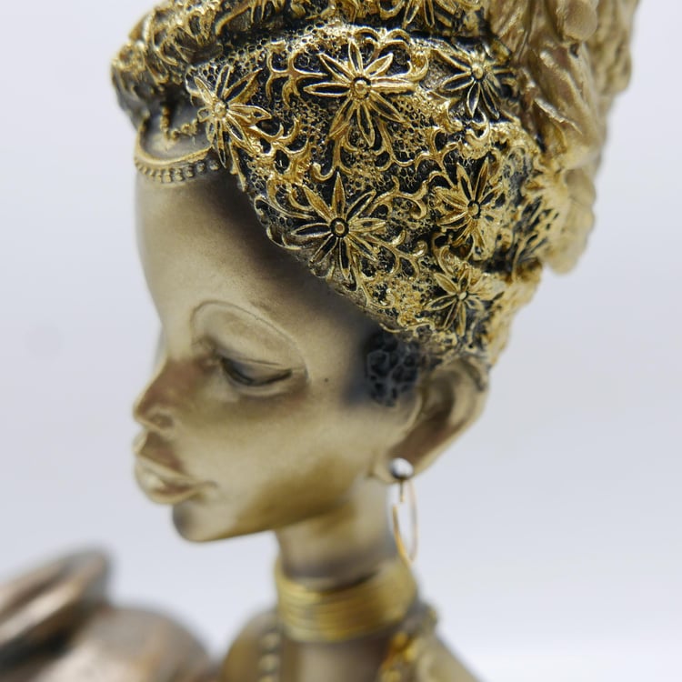 Corsica Polyresin African Figurine