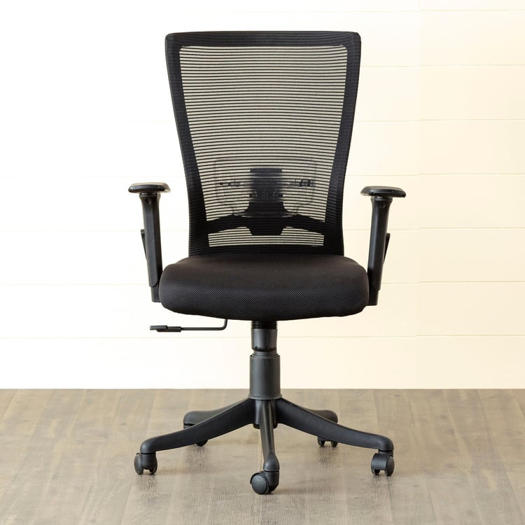 Antonio Mesh Medium Back Office Chair - Black