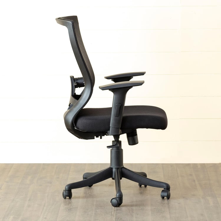 Antonio Mesh Medium Back Office Chair - Black