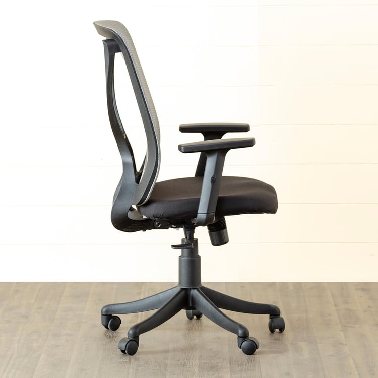 Quadro Aero Mesh Medium Back Office Chair - Grey