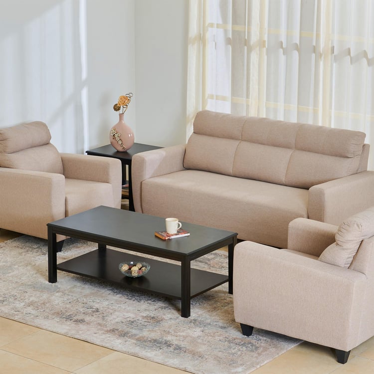 Helios Emily Fabric 3+1+1 Seater Sofa Set - Beige