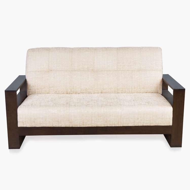 Delport Beige Textured Fabric Upholstered 3+2 Seater Sofa Set