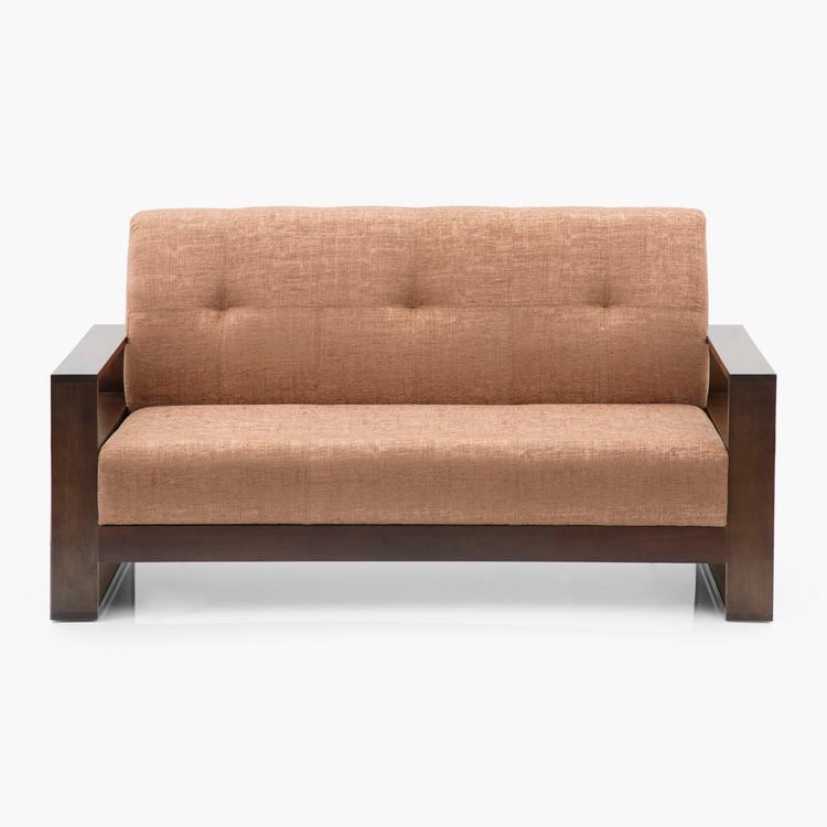 Delport Mocha Brown Fabric 3+2 Seater Sofa Set