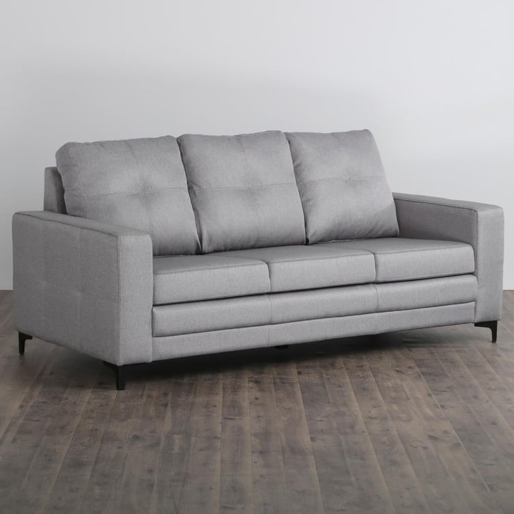 Allen Fabric 3+1 Seater Sofa Set - Grey