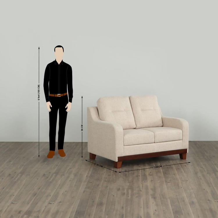 Santiago Fabric 3+2 Seater Sofa Set - Beige