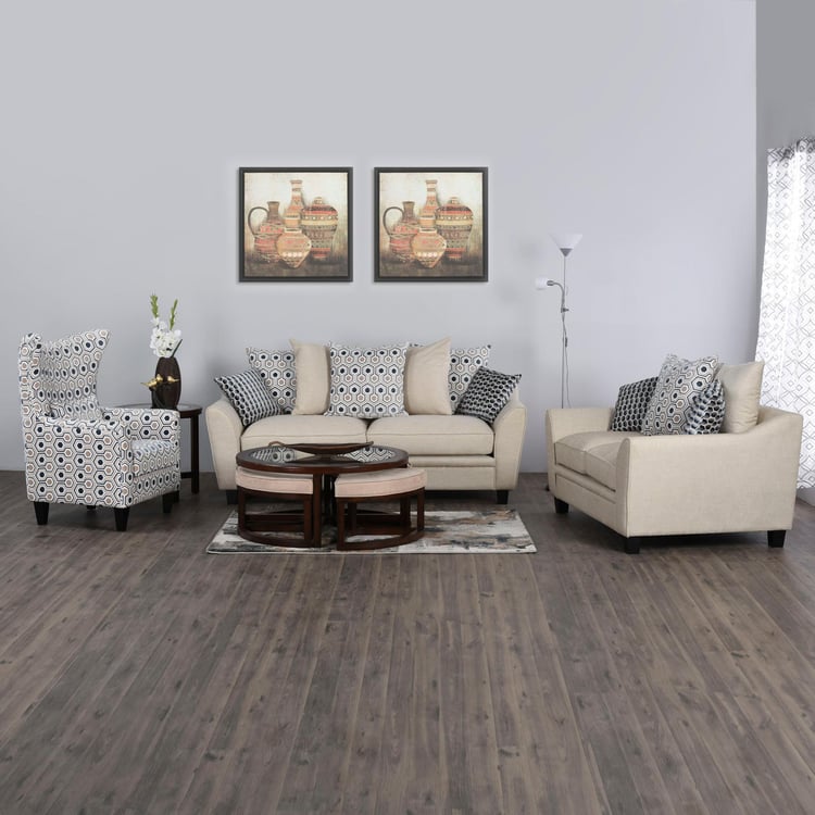 Mabel Fabric 3+2+1 Seater Sofa Set - Beige