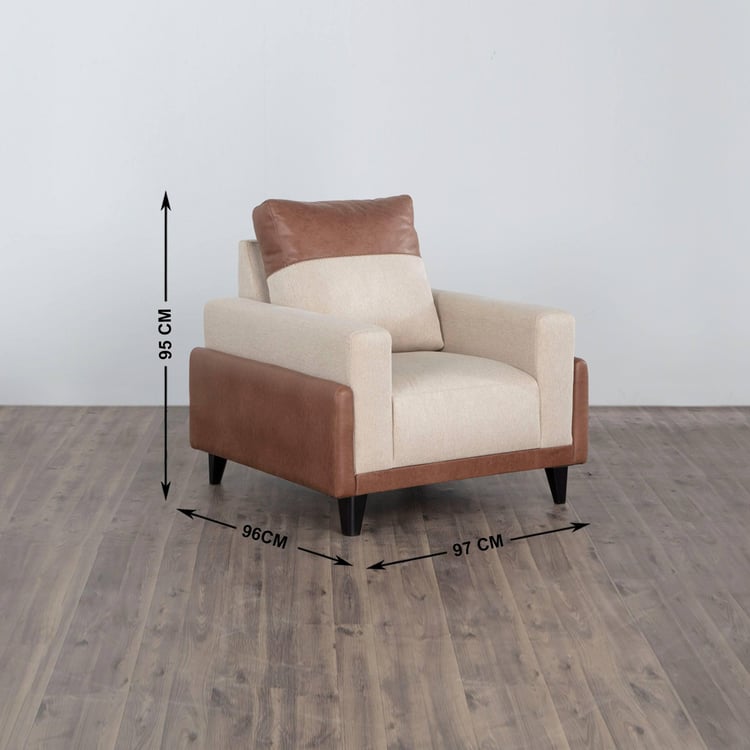 Antonio Fabric 3+1+1 Seater Sofa Set - Beige