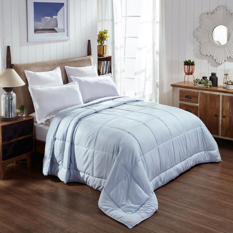 PORTICO Snow Flakes Solid Double Comforter - 2.20 x 2.40 m