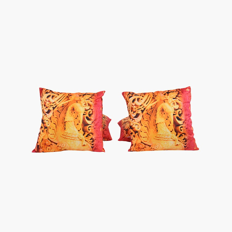 PORTICO Band Baja Barat Printed Cushion Covers Set of 4 Pcs. - 40 x 40 cm