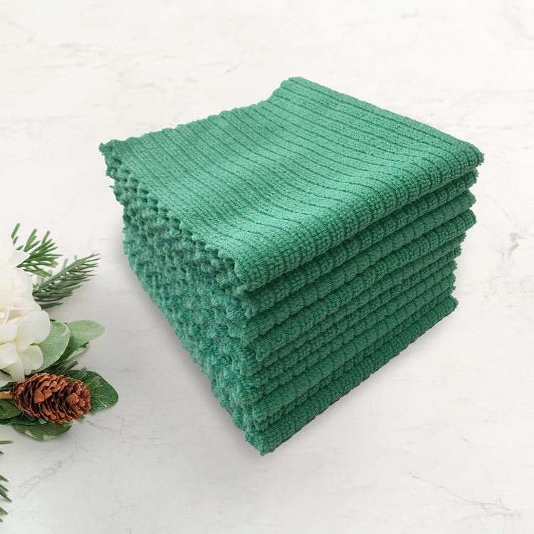 Corsica Set of 10 Polyester Cleaning Cloths - 30x20cm