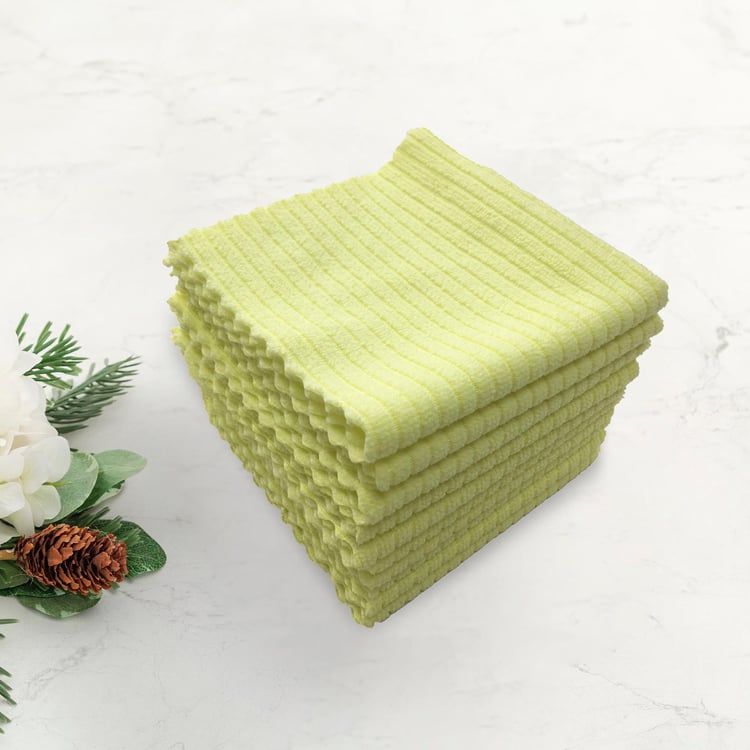 Corsica Set of 10 Polyester Cleaning Cloths - 30x20cm