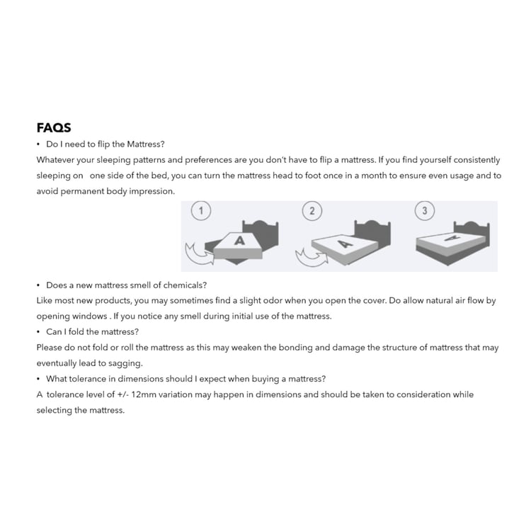 Restobox 6-Inches Memory Foam Roll King Mattress, 180x195cm - Grey