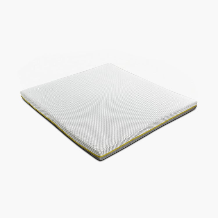 Restobox 6-Inches Memory Foam Roll Queen Mattress, 150x195cm - Grey
