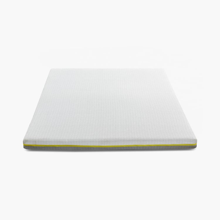 Restobox 6-Inches Memory Foam Roll Queen Mattress, 150x195cm - Grey