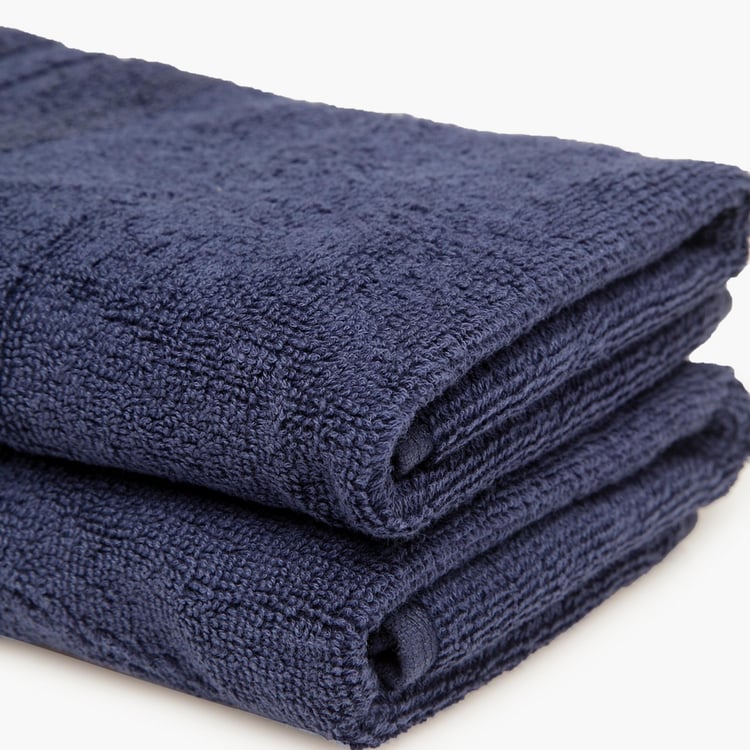 SPACES Charcoal Textured Hand Towel - Set of 2 Pcs - 60 x 40 cm