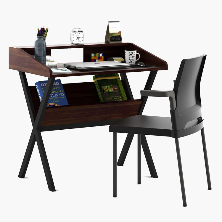 Neo Study Table - Brown