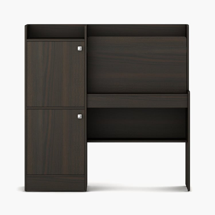 Nexon Flip Study Desk with Cabinet - Brown