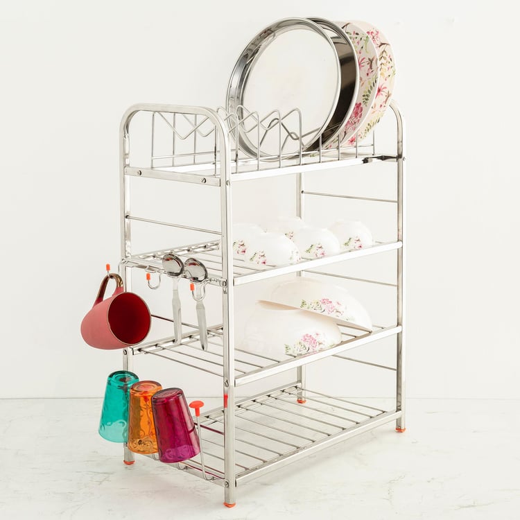 Corsica Lyon Stainless Steel 4-Tier Kitchen Organiser Rack