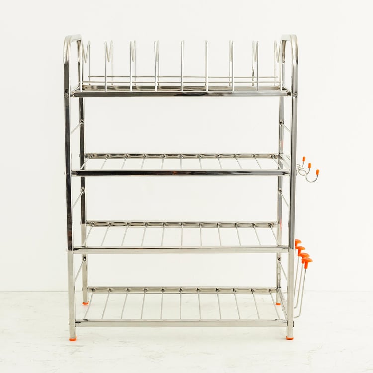 Corsica Lyon Stainless Steel 4-Tier Kitchen Organiser Rack