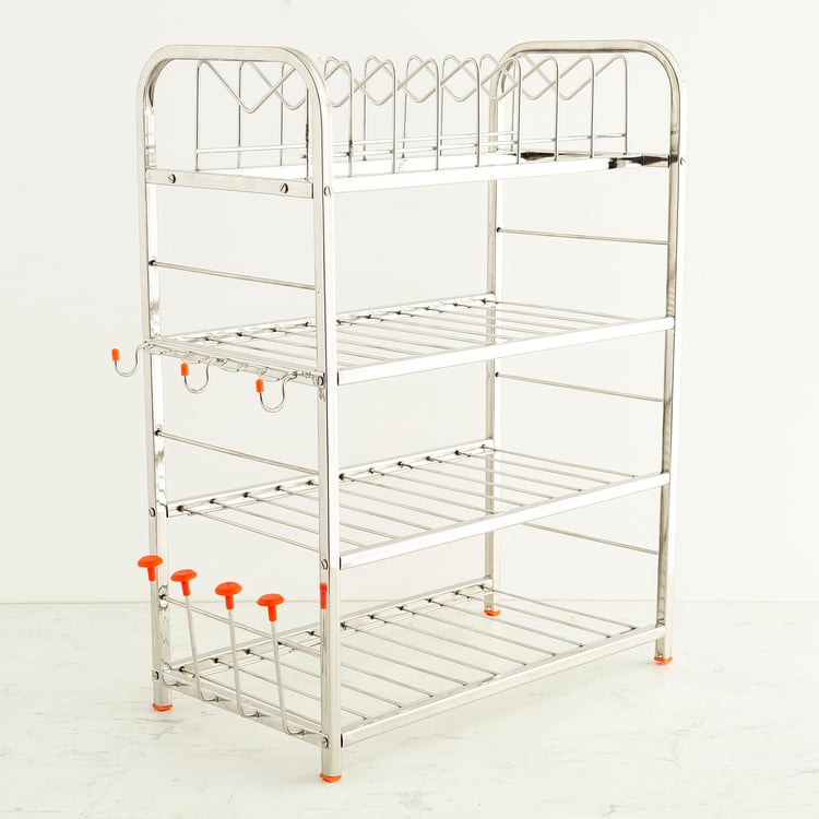 Corsica Lyon Stainless Steel 4-Tier Kitchen Organiser Rack