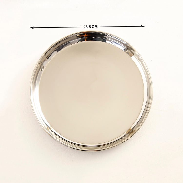 Corsica Aristo Stainless Steel Dinner Plate - 27cm