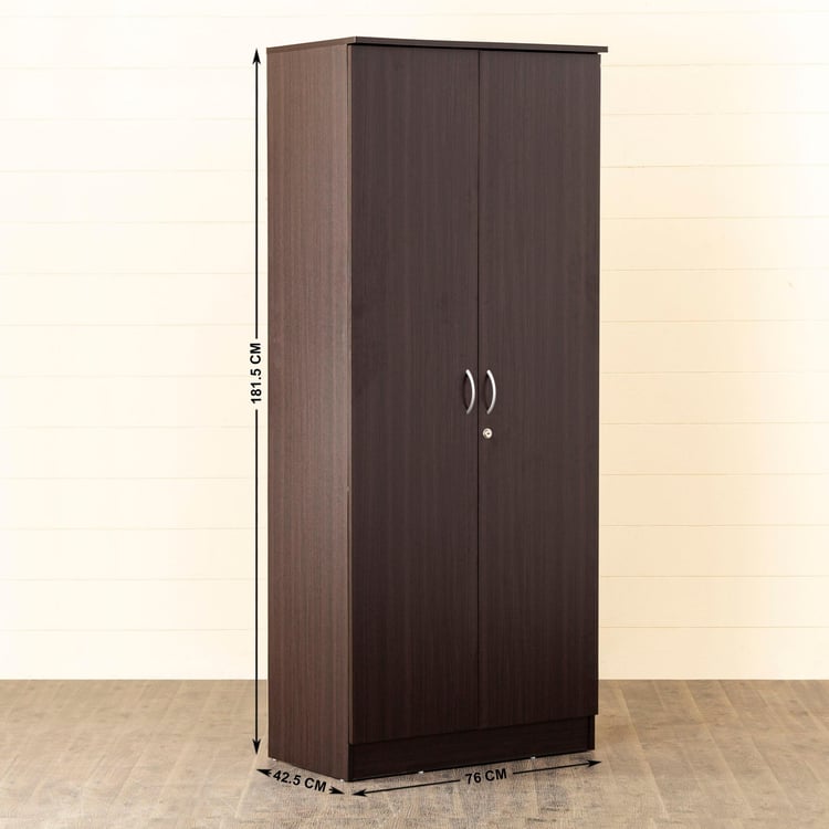 Arvis Brown Two-Door Wardrobe