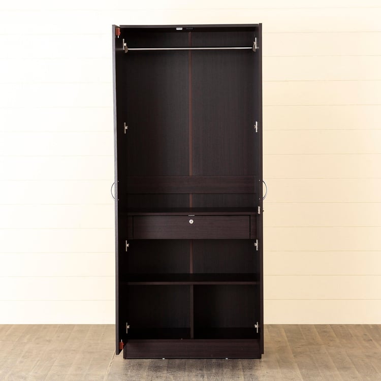 Arvis Brown Two-Door Wardrobe