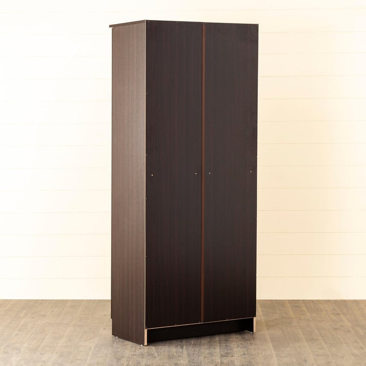 Arvis Brown Two-Door Wardrobe