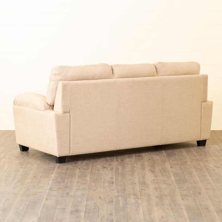 Helios Scott Fabric 3-Seater Sofa - Beige