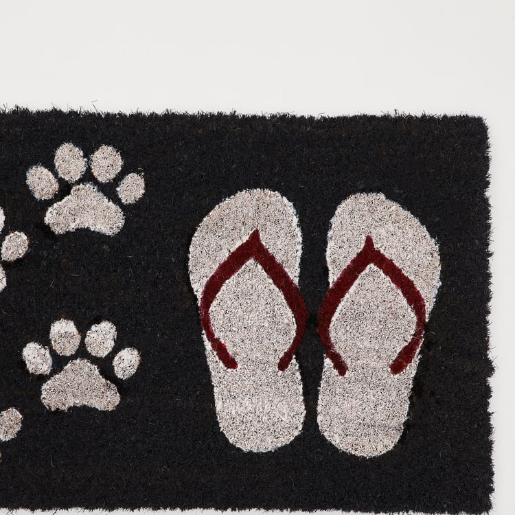 Corsica Onyx Coir Printed Doormat - 30x70cm