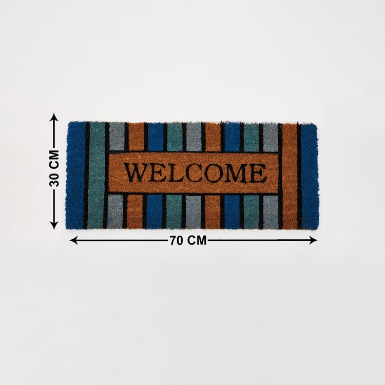 Corsica Onyx Coir Welcome Doormat - 30x70cm