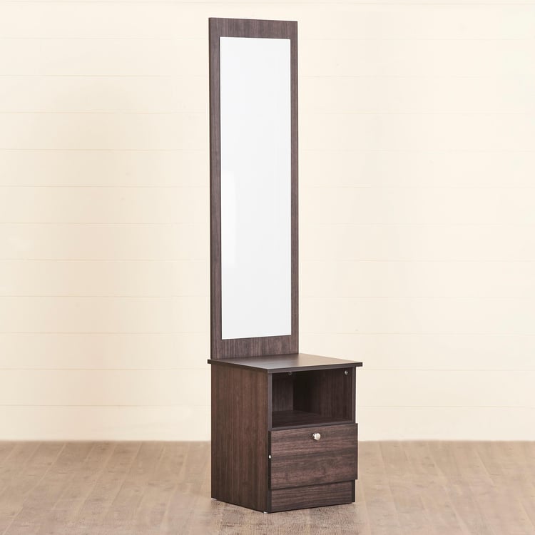 Helios Arvis Carcass Dresser Mirror with Drawer - Wenge