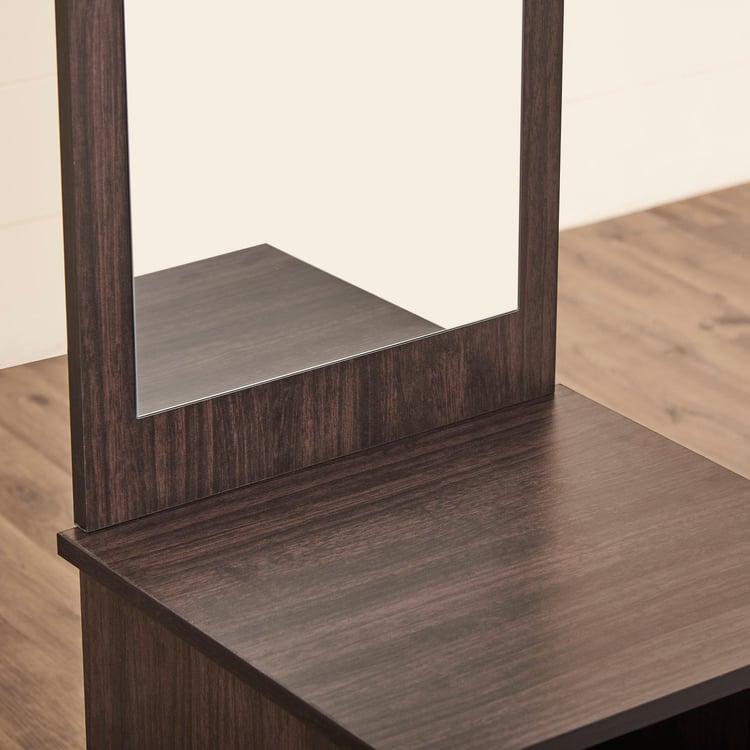 Helios Arvis Carcass Dresser Mirror with Drawer - Wenge