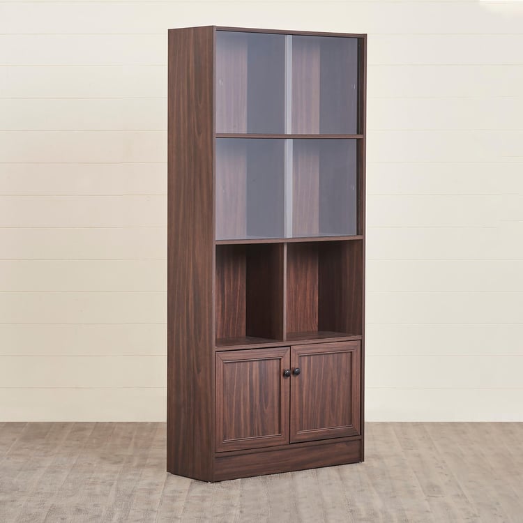 Helios Lewis Torres 4-Tier Book Shelf - Brown