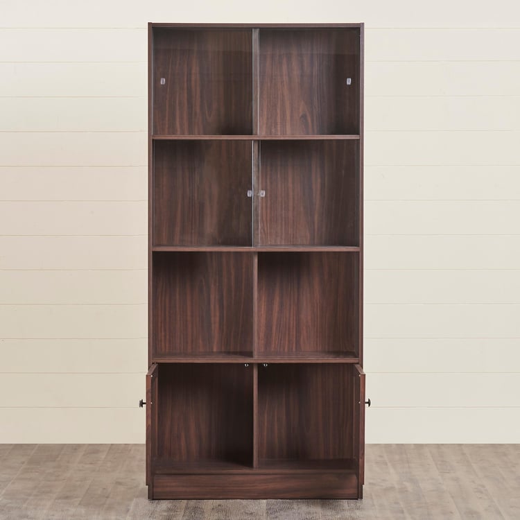 Helios Lewis Torres 4-Tier Book Shelf - Brown