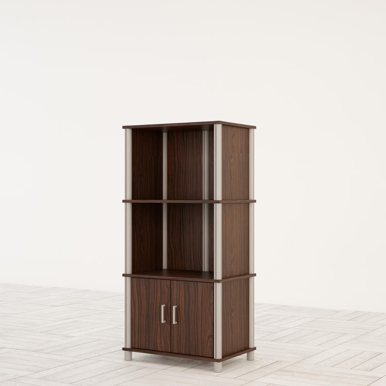 Helios Lewis Opus 2-Door Multipurpose Cabinet - Brown