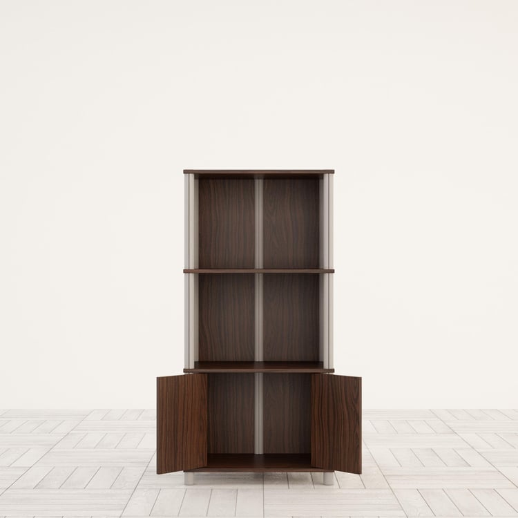 Helios Lewis Opus 2-Door Multipurpose Cabinet - Brown
