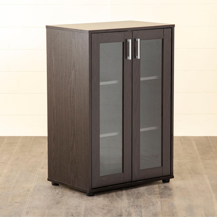 Helios Arvis Giles 2-Door Multipurpose Cabinet - Brown