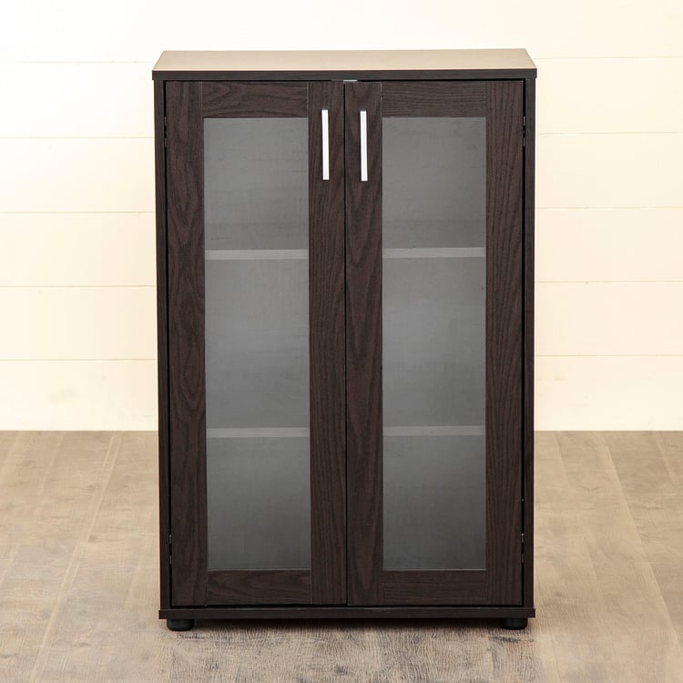 Helios Arvis Giles 2-Door Multipurpose Cabinet - Brown