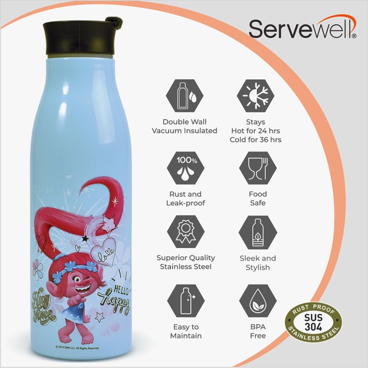 SERVEWELL Champion Printed Vacuum Bottle - 500 ml