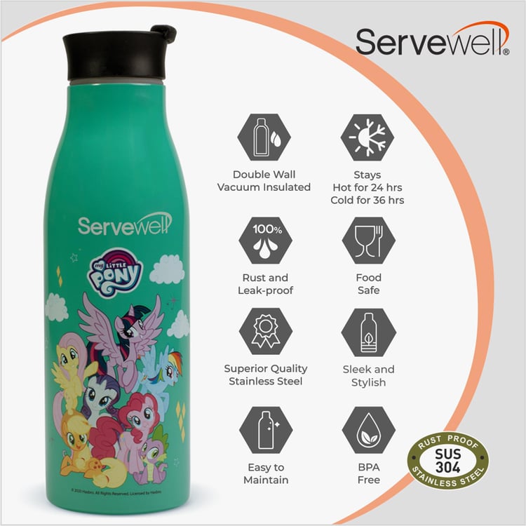 SERVEWELL Champion Printed Vacuum Bottle - 500 ml