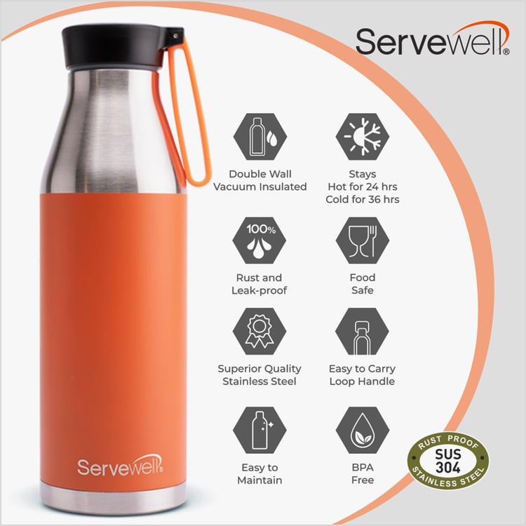 SERVEWELL Fiji Solid Vacuum Bottle- 750 ml
