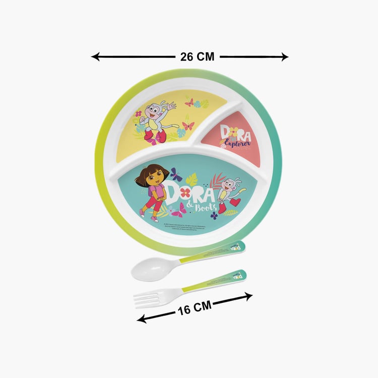 SERVEWELL Dora Print 3-Pc. Kids Dining Set