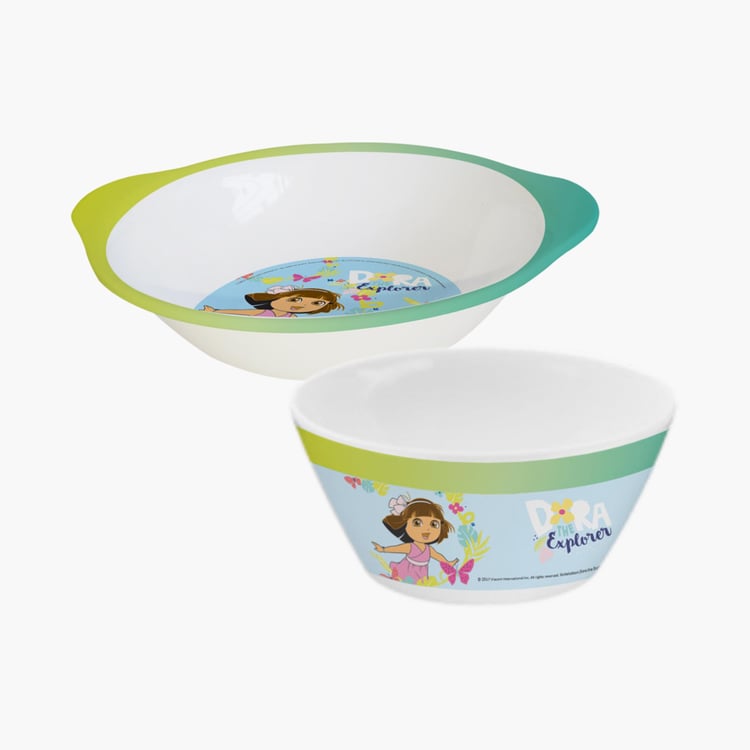 SERVEWELL Dora Print Bowl with Handle- Set of 2