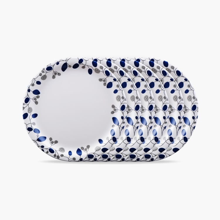 SERVEWELL Printed Dinner Plates- Set of 6Pcs.