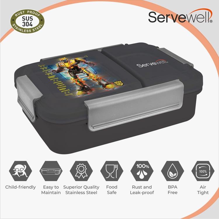 SERVEWELL Transformers Print Lunch Box - 750 ml