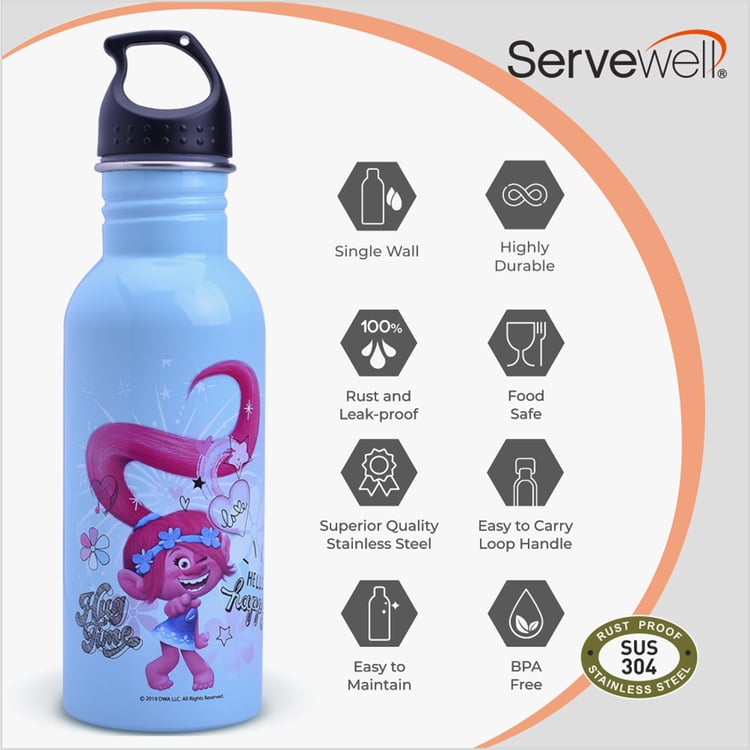 SERVEWELL Mischief Printed Single-Wall Bottle - 580 ml